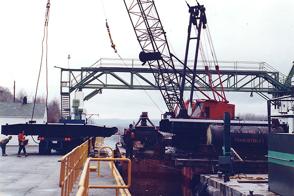 Lock Gates Being Loaded